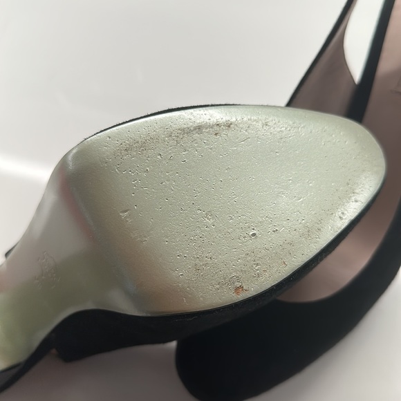 KOKO & Palenki Black Suede Sling Backs size 9 - Picture 4 of 6